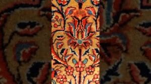 Antiker persischer Manchester-Woll-Kashan-Teppich #Shorts