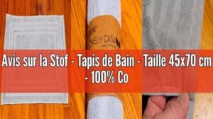 Bewertung des Stof - Badematte - Größe 45x70 cm - 100% Bio-Baumwolle - Farbe Lichen - Modell Lagune