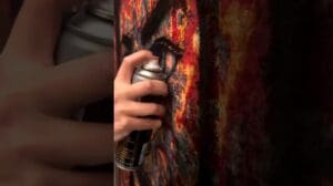 Bildkunst auf dem Teppich #entdecken #teppich #bild #kunst #tiktok #maler #kurzvideo