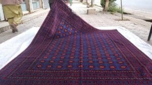 Blaues Turkmenisches Teppich, Tribal Teppich, 2m x 3m / 6,5′ x 10′