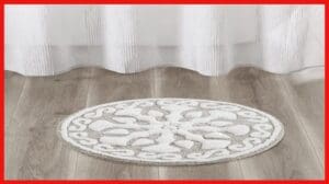 Bon produit - Madison Park Casablanca Badteppich 100 % Baumwolle Luxuriöses Blumenmuster
