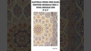 CANVELLO SUPER FEIN HANDGEKNÜPFTER SEIDEN- UND WOLLE ISFAHAN-TEPPICH 5' x 8' D12731