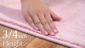(Coupang) Rug King Shaggy Gemütliche Wohnzimmermatte Schlafzimmer Runner Bio-Baumwollteppich Wohnzimmerteppich Einfarbiger Teppich