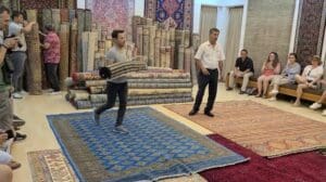 Das regionale Handwerk in türkischen Teppichen erklärt bei Anaudala in Izmir, Türkei - Teil 1 von 3