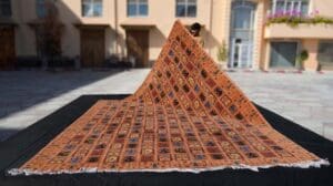 Der 10x16 Orange Bakhtiari Perserteppich: Ein Meisterwerk opulenter Gestaltung