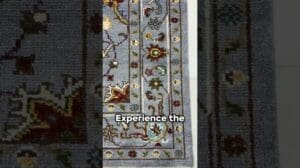 EORC KC30797GY Handgeknüpfter Woll-Teppich aus der Bidjar-Kollektion, grauer Teppich