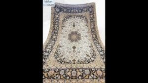 Echte persische handgemachte Seidenteppich Isfahan, Größe 265x155 cm #premiumpersiancarpets #südafrikateppiche