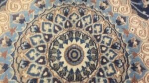 Echter handgefertigter Nain-Teppich, Größe: 300x200 cm, fein geknotet aus natürlicher Wolle & pflanzlicher Farbe