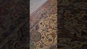 Ein palaisgroßer persischer Tabriz-Teppich mit ca. 800 Knoten pro Quadratzoll aus Korkwolle und Seide auf der Seide