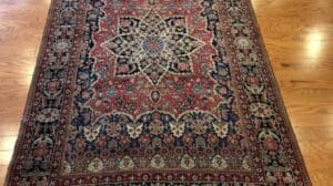 Ein wunderbarer antiker Montasham Kashan Perserteppich (2,2 m x 1,2 m)
