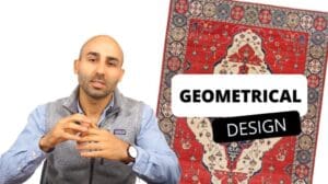 Geometrisches Design persischer Teppiche