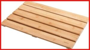 Gutes Produkt - GOBAM Bamboobadezimmermatte, Klein, 50 x 33 x 3,3 cm - Rutschfester Bodenmatte