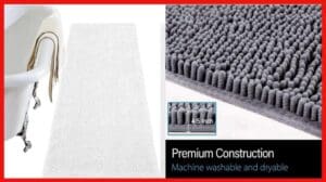 Gutes Produkt - LOCHAS Luxus Shaggy Badeteppich 61 x 152,4 cm, rutschfester Badeteppich