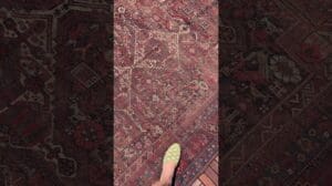 Halbantike persische Qashqai - Minimaler Chaos Vintage-Teppiche