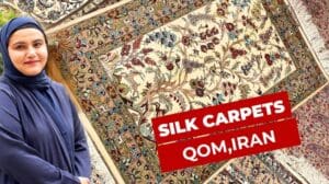 Handgefertigte Seidenteppiche aus Qom, Iran