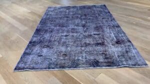 Handgefertigter Vintage-Teppich lila 19588