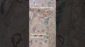 Handgeknüpfter Perserteppich - Saroogh Arak - Wolle - 9 x 12 Fuß