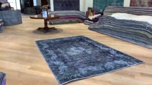 Handgemachtes Vintage-Teppich Lila 19587
