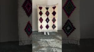 Handgewebte, marokkanische Berber-Wollteppiche