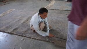 Handgewebter Knotenteppich