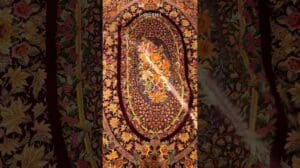 🍁🌼 Handgewebter Qom-Seide Teppich #Innendesign #Zuhause #Design #Wohnkultur