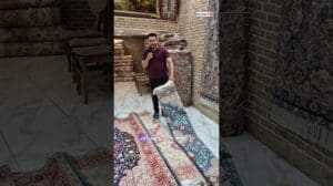 Handgewebter Teppich im Design Harris Tabriz - Teppich Bama