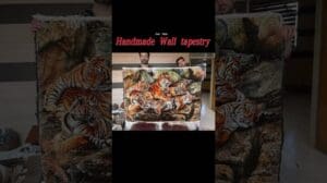 #Handgewebter Wandteppich# aus Tabriz #Tabriz-Teppich# #Handgewebter Wandteppich# aus Tabriz #Großer Handgewebter Wandteppich# #Iranischer Großer Tabriz-Teppich
