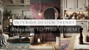 Innenarchitektur-Trends 2025 (und wie man dafür im Second-Hand-Shop einkauft)