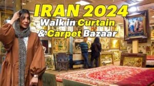 Iranische Stadtrundgang 🇮🇷 Der Markt für Vorhänge, Teppiche in Mashhad | ایران مشهد خیابان تعبدی