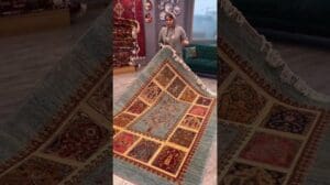 Iranischer handgefertigter Teppich, Wolle, Code 124, Preis 1700 Dollar, kostenloser Versand