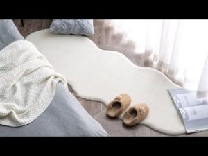 Kaninfell Wohnzimmer Schlafzimmer Bodenteppich Läufer/ Fußmatte, zum Schutz der Füße/ weich und kuschelig 😽 : Einkaufsservice | Sanft und fluffig