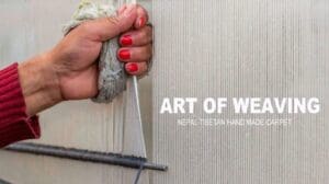 Kunst des Webens: Nepal Tibetischer Handgefertigter Teppich