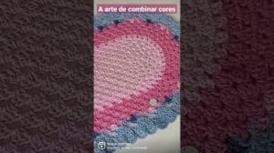 Kunst und Farbe kombinieren #häkeln #ileana #crochet #kunst #häklerin #teppich