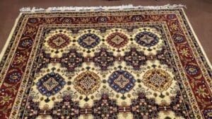 Lebendiger Turkmenischer Teppich, 2m x 3m / 7′ x 10′ handgeknüpfter afghanischer Wollteppich