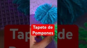 Lerne, einen #Pomponteppich #Teppich #Basteln #DIY #MachEsSelbst zu machen