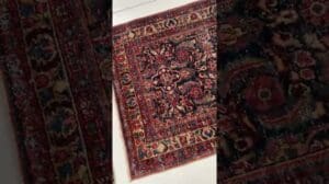 Minimalistisches Chaos Vintage-Teppiche | Vintage Persischer Bidjar-Läufer