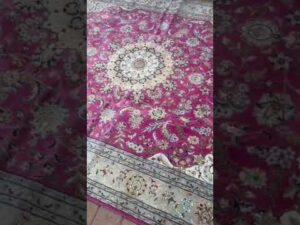 NEU! Handgefertigter indischer Teppich 8'x10' mit persischem Nain-Design