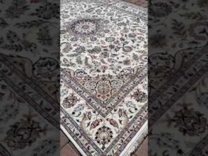 NEU! Handgeknüpfter indischer Teppich 9'x12' mit persischem Nain-Design