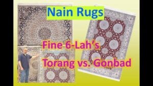 Nain 6-Lah Toranj Design Perserteppich - Mit Gonbad-Teppich-Einfluss