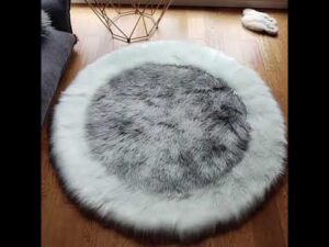 Nordeuropäischer rutschfester Wollteppich, sanft und weich, für Winterwohnzimmerdekoration