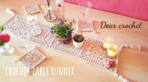 [Nutzung von Häkelmotiven] Einfaches und schönes Häkel-Table Runner und Untersetzer häkeln (Empfehlung für Anfänger mit Motiven)