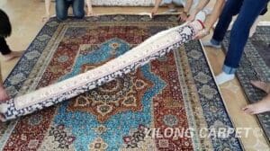 Persische Seidenteppiche und Teppiche Isfahan Seidenteppich
