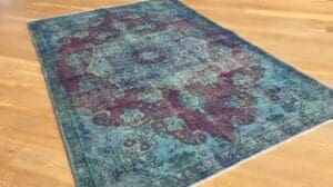 Persische Vintage-Teppiche blau 24339