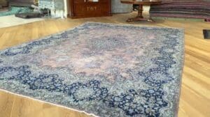 Persische Vintage-Teppiche blau 24667