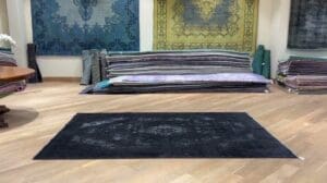 Persische Vintage-Teppiche schwarz 24179