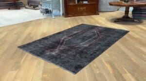 Persische Vintage-Teppiche schwarz 24688