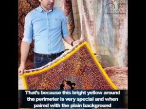 Persischer handgefertigter Teppich - Qom - فرش دستباف ابریشم قم