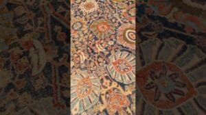 Phänomenaler antiker persischer Kerman-Teppich aus dem 17. Jahrhundert, 11 ft 5 in x 20 ft 2 in