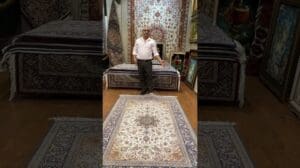 Qalijeh Isfahan 3 Meter #Geschichte #Teppich #Malerei #Pfauenmalerei #Mode #Perserteppich #Kunst