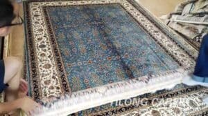 Qom-Persischer Seidendes Teppich Handgefertigter Teppich 6'x9' (183x274cm) 15"